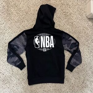 NBA Black Hoodie with White Logo